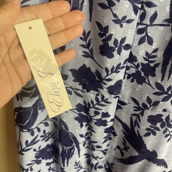 Eliza J Sleeveless Bird Print Sheath Dress Sz 10 New *Missing Belt* - Picture 8 of 11
